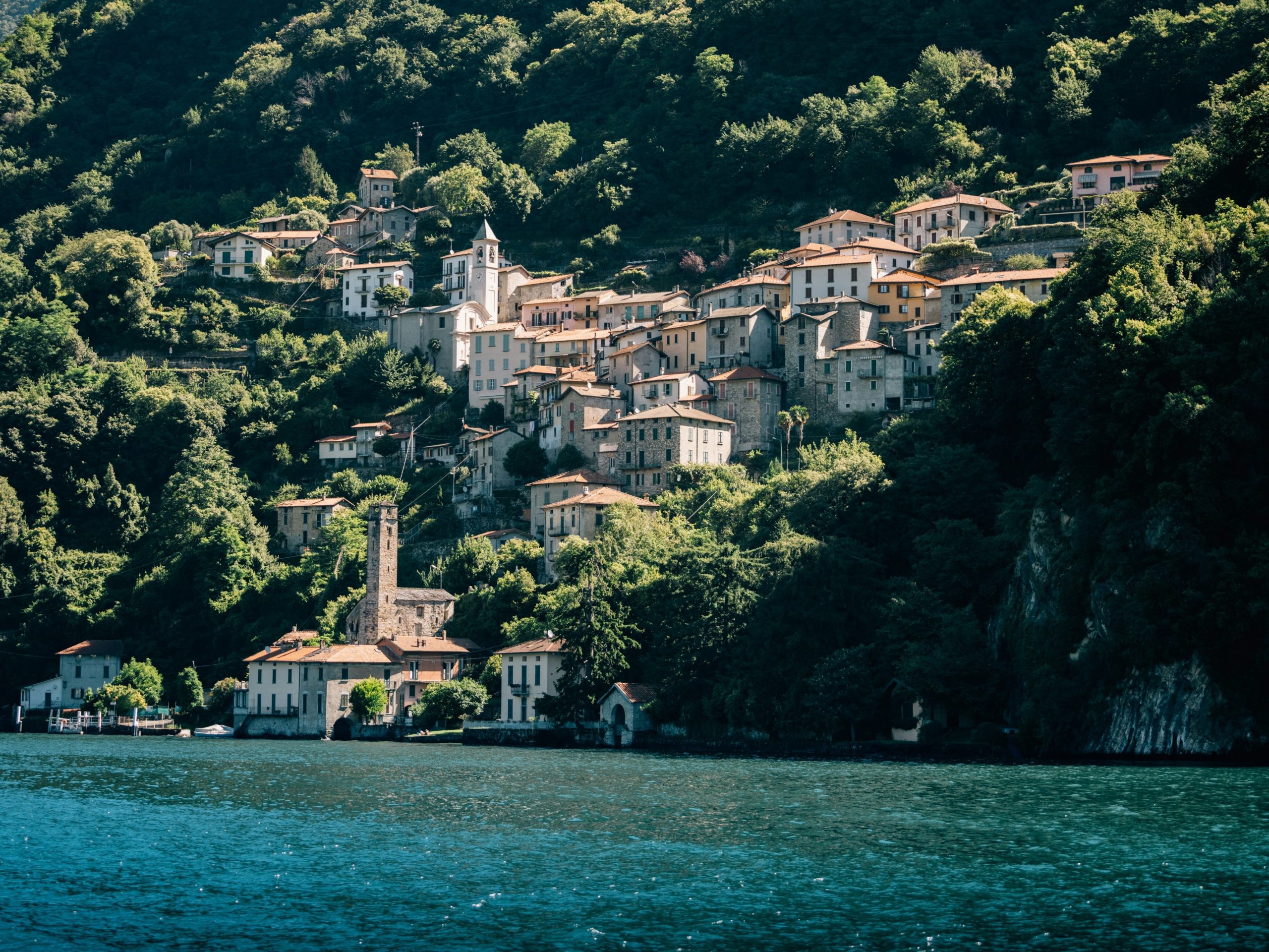Lake como from boat tour